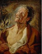 Jacob Jordaens Portrait of Abraham Grapheus as Job Spain oil painting artist